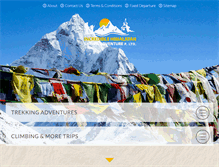 Tablet Screenshot of himalayansherpaadventure.com